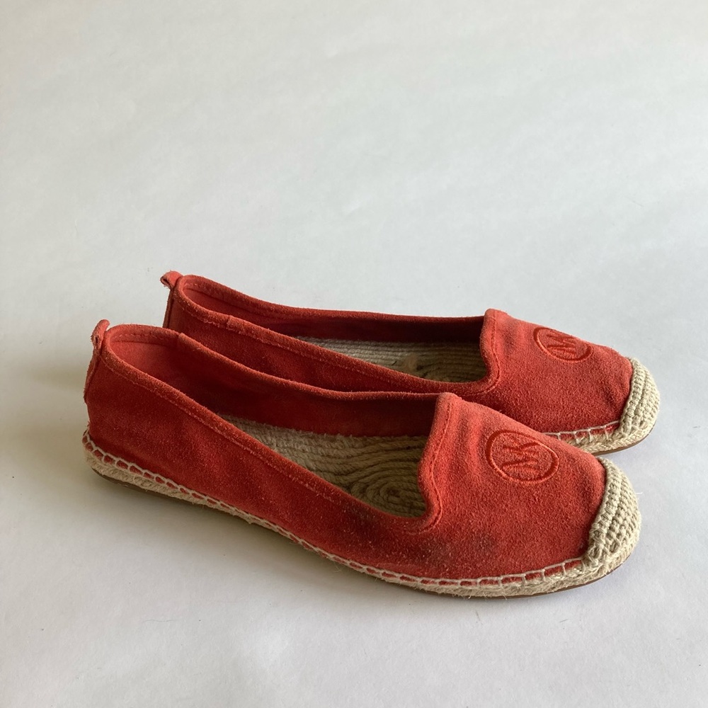 Michael Kors Red Suede Flats Espadrilles size 8.5 - Picture 2 of 13